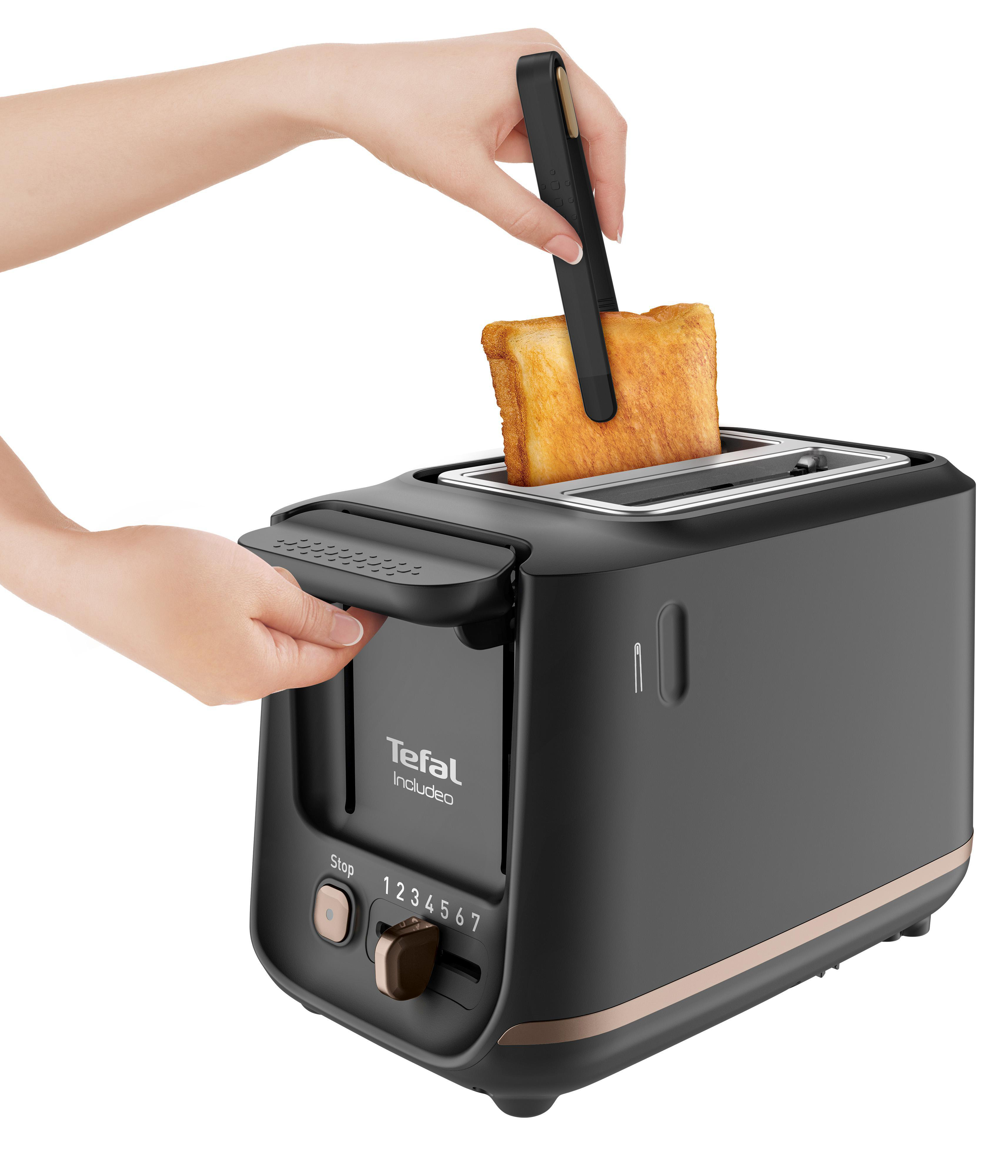 TEFAL TT5338 Schwarz Includeo Watt, 2) Toaster (850 Schlitze