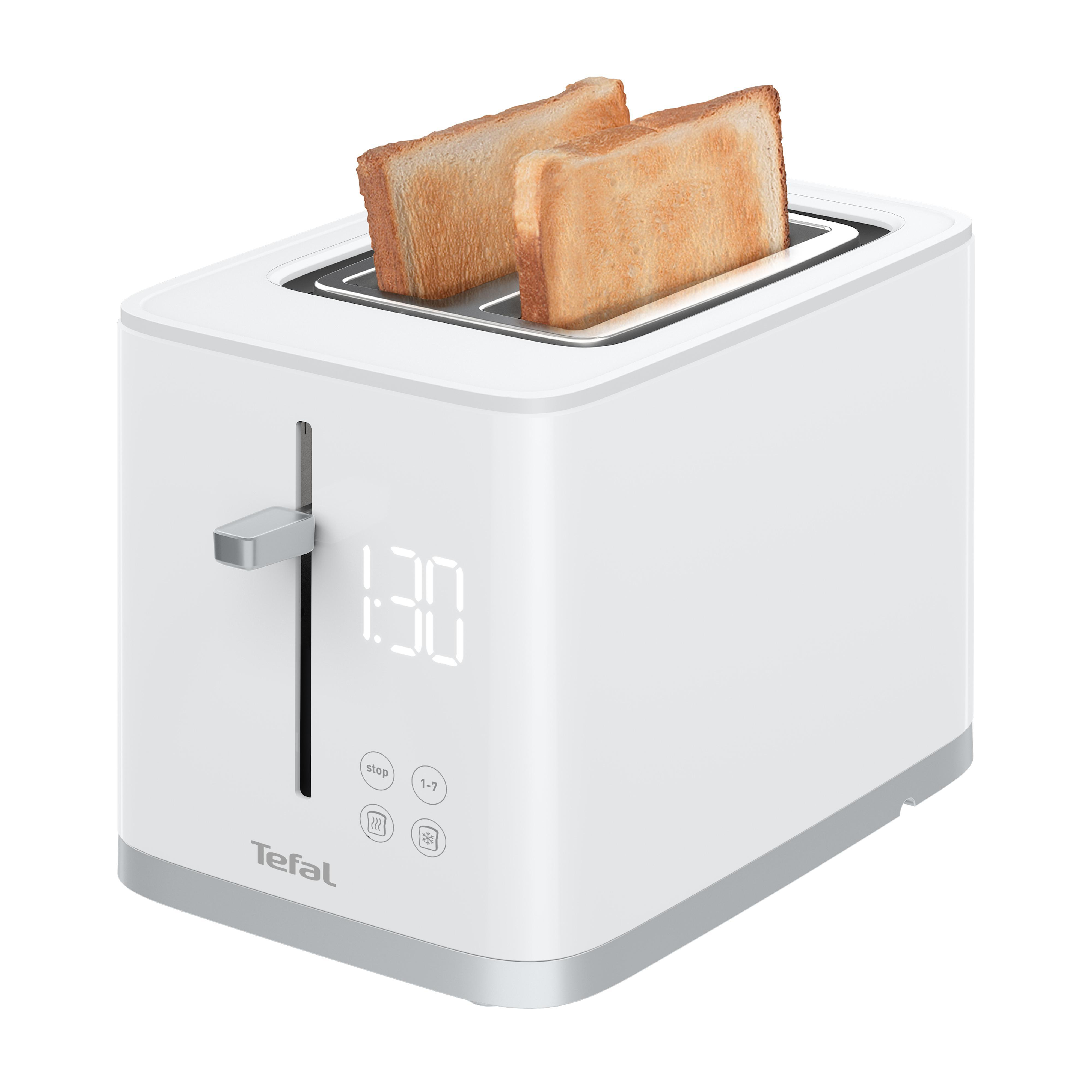 TEFAL TT6931 Sense Toaster Weiß Watt, (850 2) Schlitze