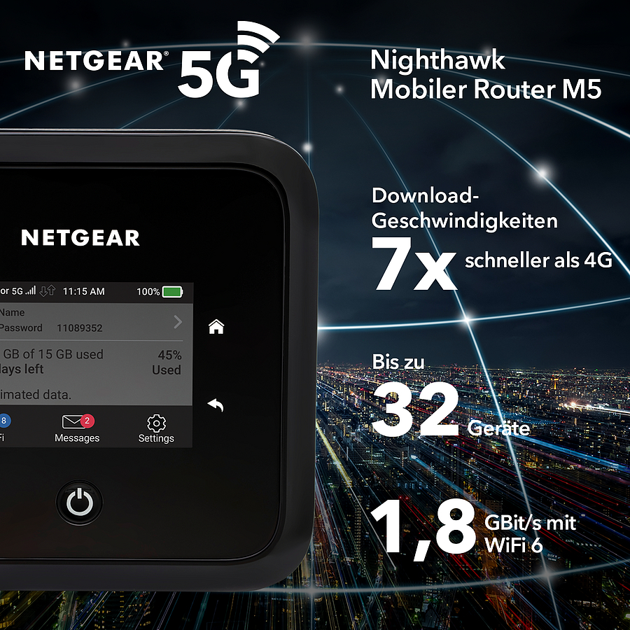 NETGEAR Nighthawk M5 5G WiFi 6 WLAN Router