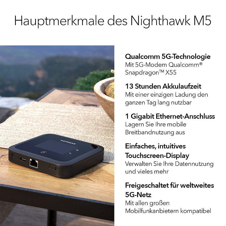 NETGEAR Nighthawk M5 5G WiFi 6 WLAN Router