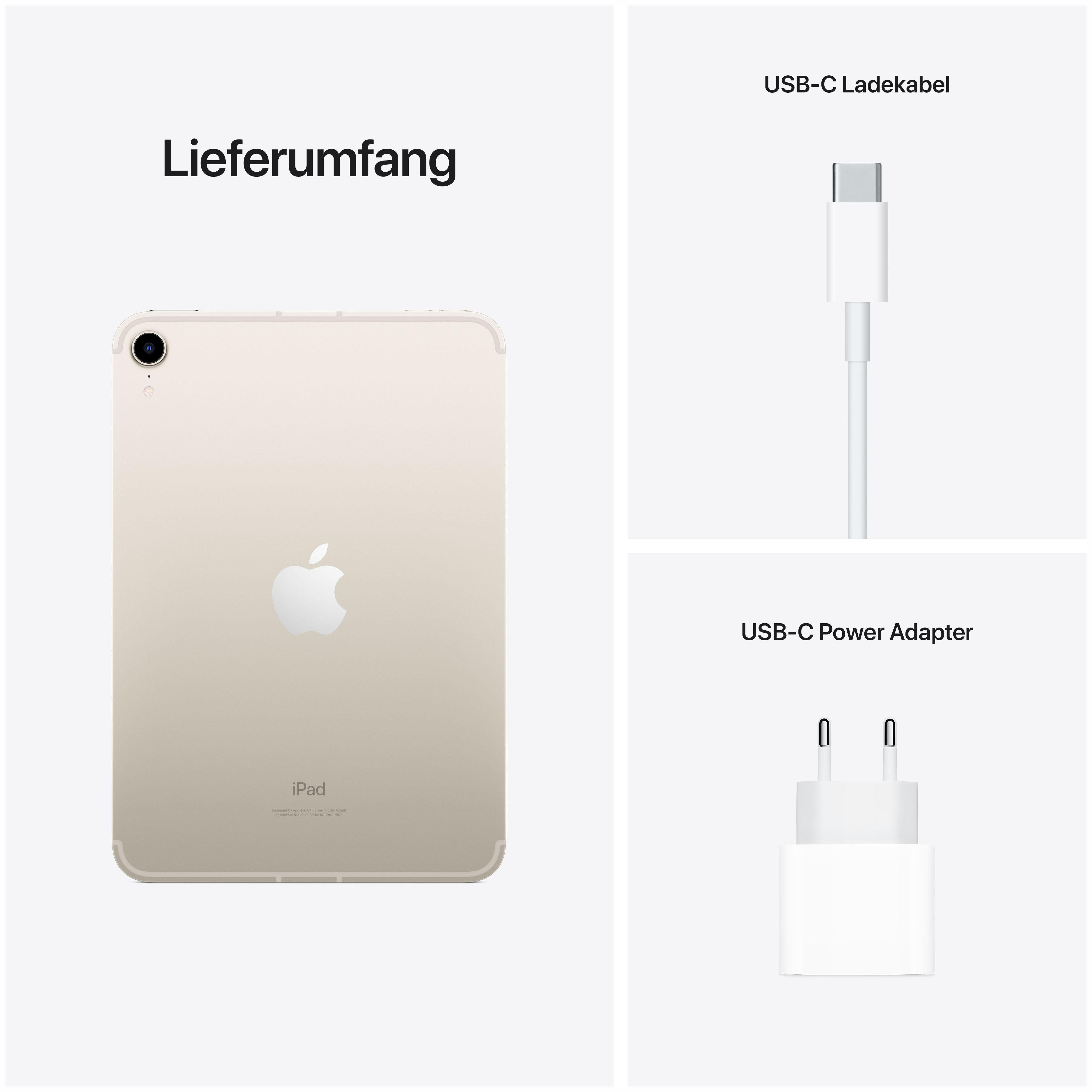 APPLE iPad mini Wi-Fi + Cellular, Tablet, 64 GB, 8,3 Zoll, Polarstern