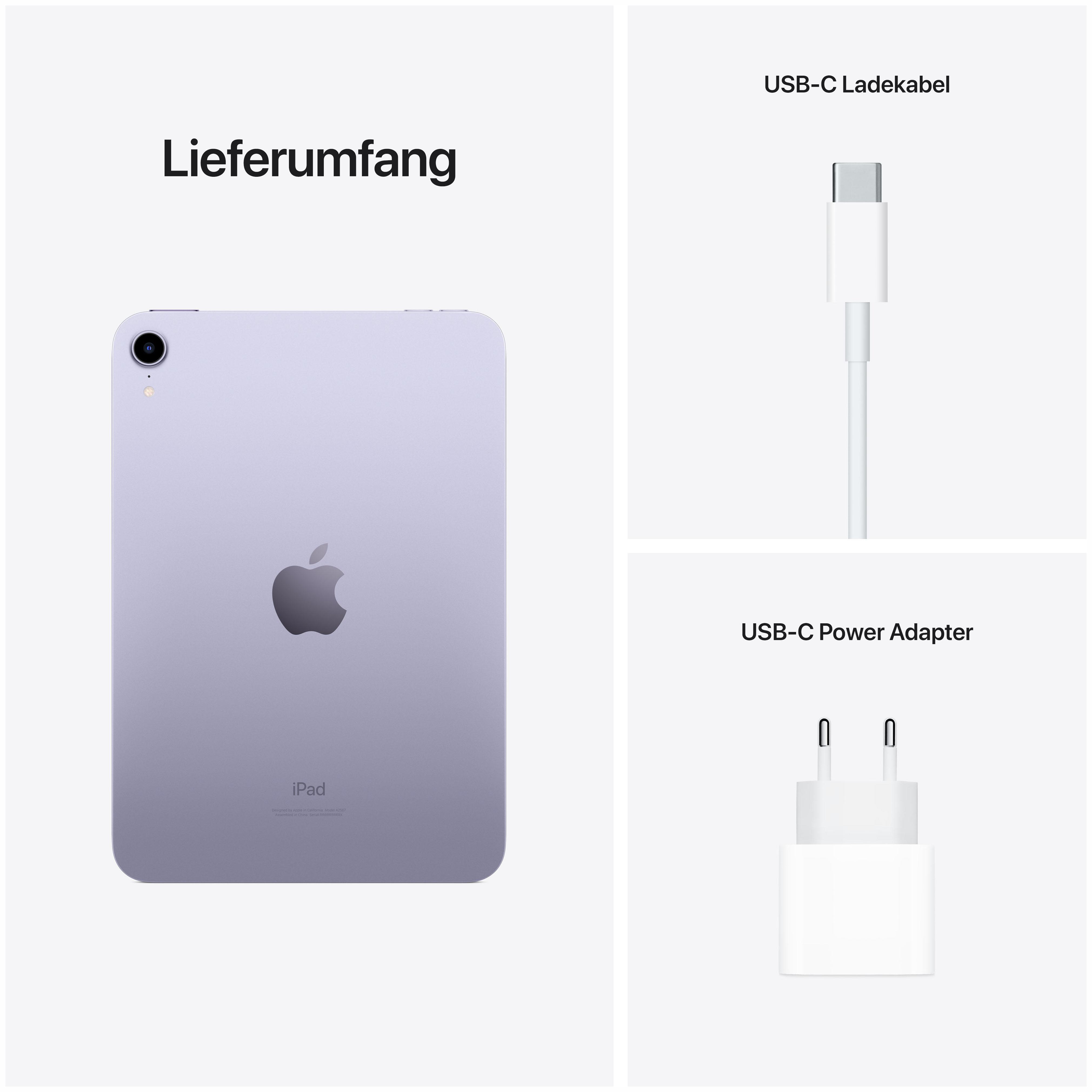 APPLE iPad mini Wi-Fi, Tablet, 256 GB, 8,3 Zoll, Violett