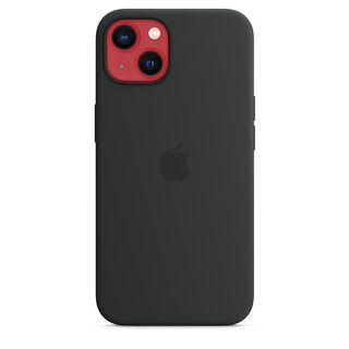 APPLE Silikon Case mit MagSafe Backcover, für Apple iPhone 13, Mitternacht