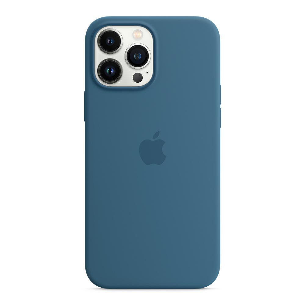 APPLE Silikon Case mit MagSafe, Backcover, Apple, iPhone 13 Pro Max, Eisblau