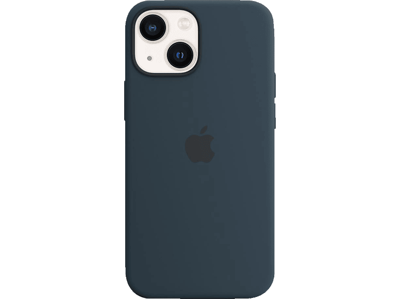 APPLE Silikon Case mit MagSafe, Backcover, Apple, iPhone 13 Mini, Abyssblau