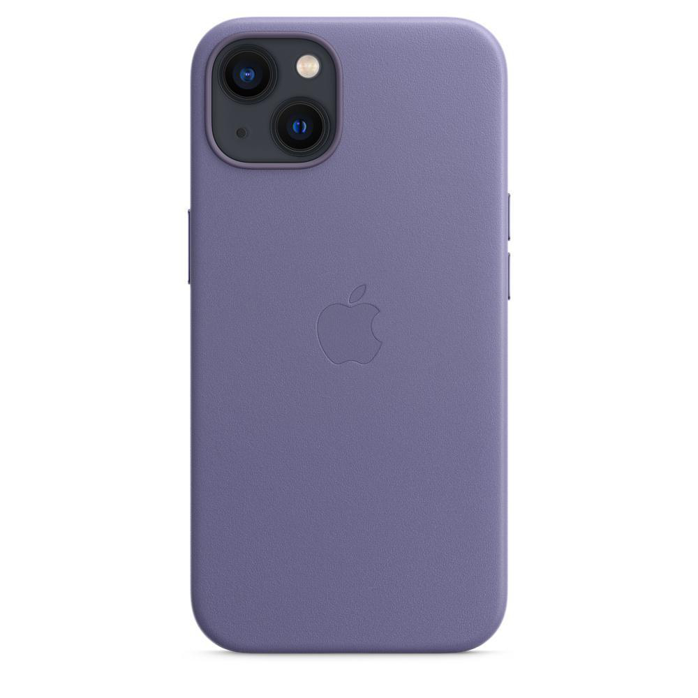APPLE Leder Case mit MagSafe, Backcover, Apple, iPhone 13, Wisteria
