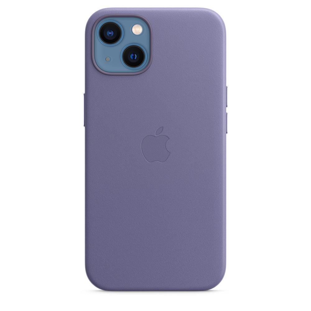 APPLE Leder Case mit MagSafe, Backcover, Apple, iPhone 13, Wisteria
