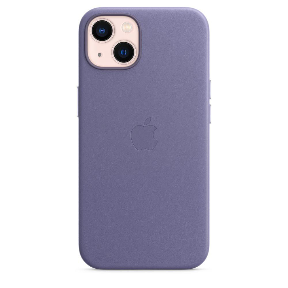 APPLE Leder Case Apple, mit Wisteria iPhone Backcover, 13, MagSafe