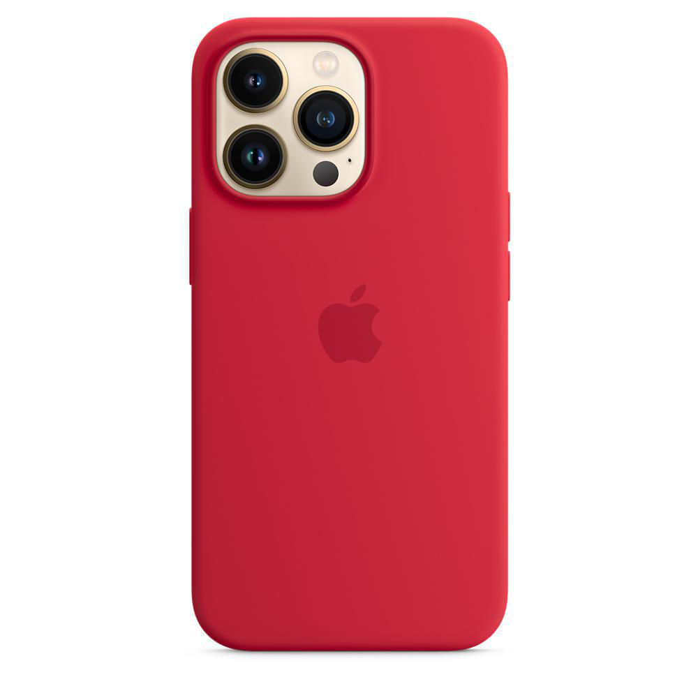 APPLE Silikon Case mit MagSafe, Backcover, Apple, iPhone 13 Pro, (PRODUCT)RED