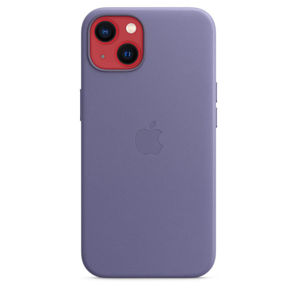 APPLE Leder Case Apple, mit Wisteria iPhone Backcover, 13, MagSafe