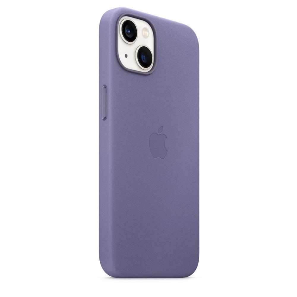 APPLE Leder Case mit MagSafe, Backcover, Apple, iPhone 13, Wisteria