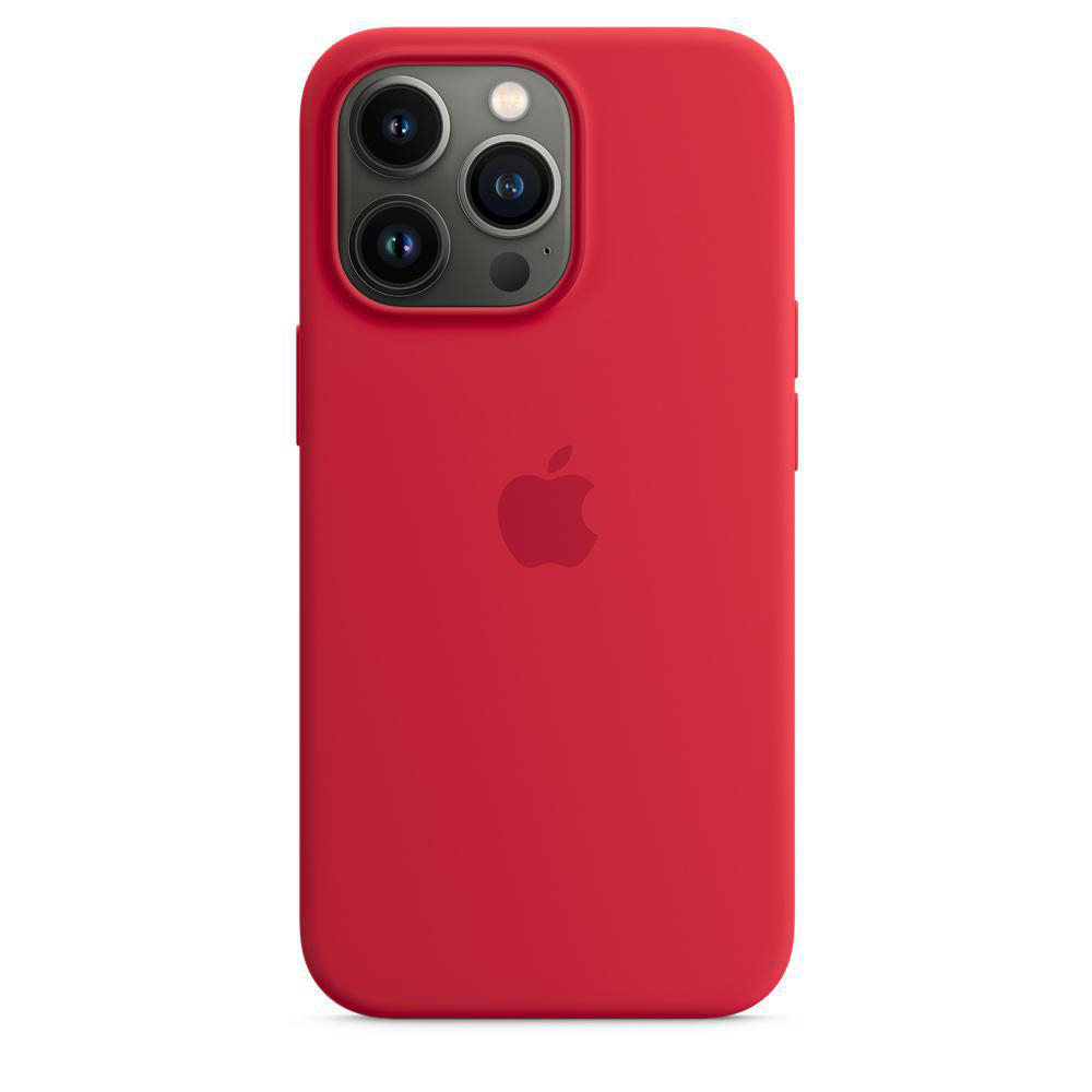 APPLE Silikon Case Backcover, MagSafe, mit 13 Apple, Pro, iPhone (PRODUCT)RED