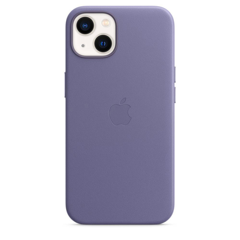 APPLE Leder Case mit MagSafe, Backcover, Apple, iPhone 13, Wisteria