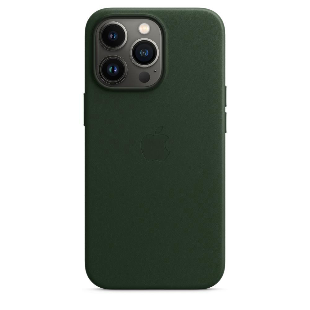 APPLE MagSafe, Apple, Backcover, Leder Pro, Case 13 mit iPhone Schwarzgrün