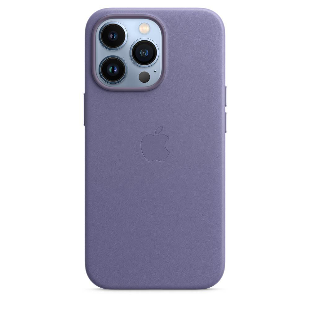 APPLE Leder Case mit MagSafe, Backcover, Apple, iPhone 13 Pro, Wisteria