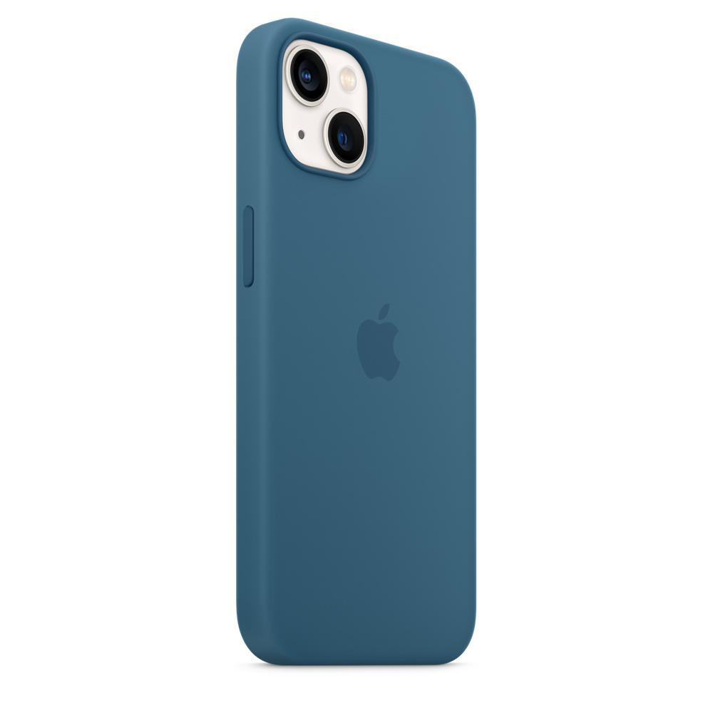 APPLE Silikon Case mit MagSafe, Backcover, Apple, iPhone 13, Eisblau