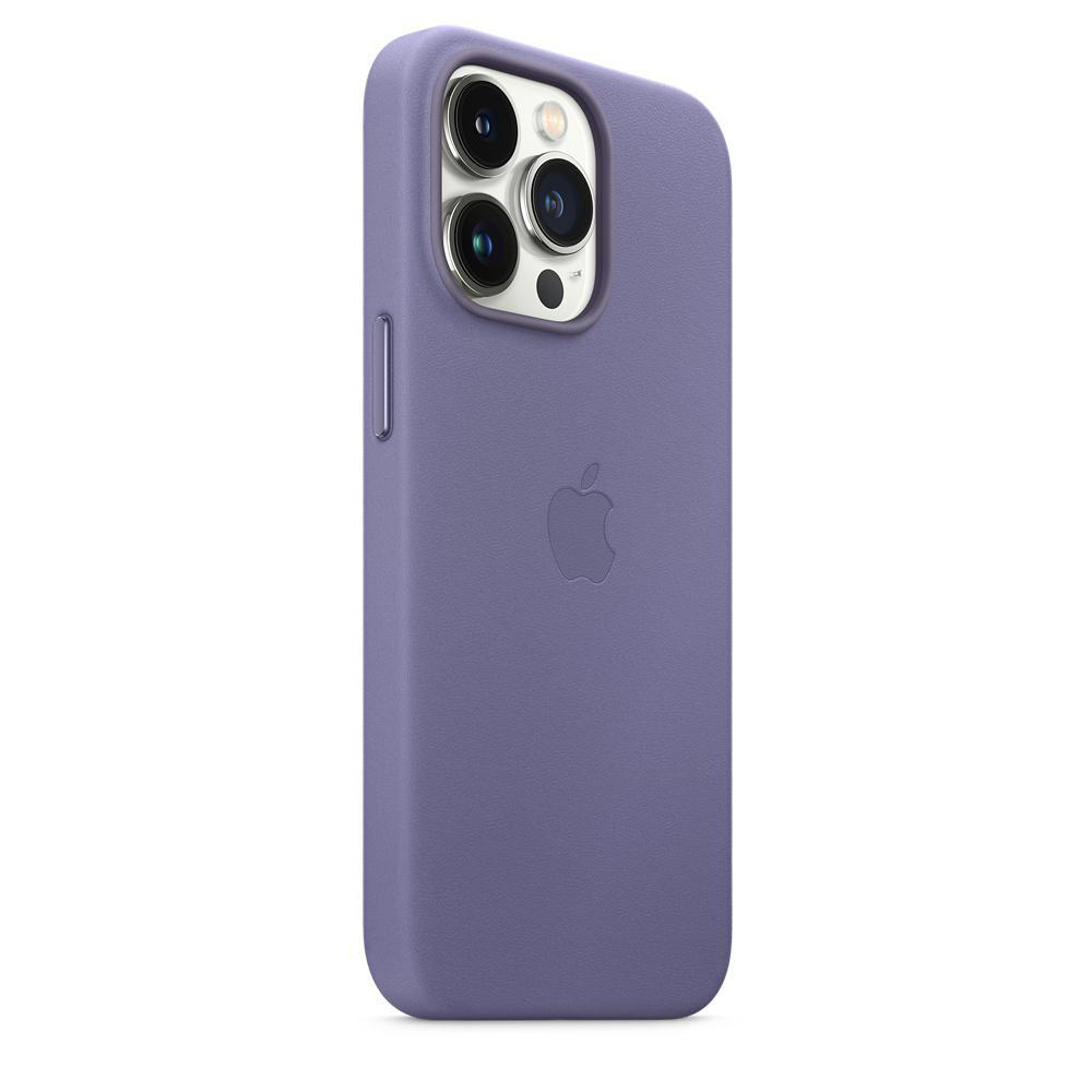APPLE Leder Case mit MagSafe, Backcover, Apple, iPhone 13 Pro, Wisteria