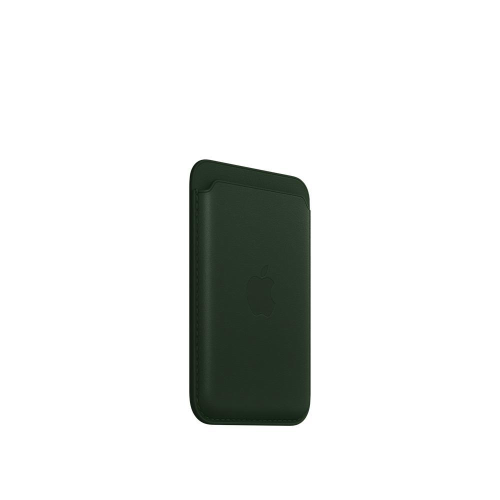 APPLE Leder Wallet mit MagSafe, Apple, iPhone 13 Pro, iPhone 13 Pro Max, iPhone 13 mini, iPhone 13, iPhone 12 Pro, iPhone 12 Pro Max, iPhone 12 mini, iPhone 12, Schwarzgrün