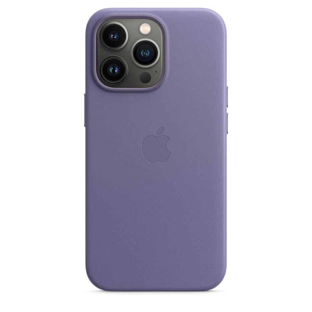 APPLE Leder Case mit MagSafe, Backcover, Apple, iPhone 13 Pro, Wisteria
