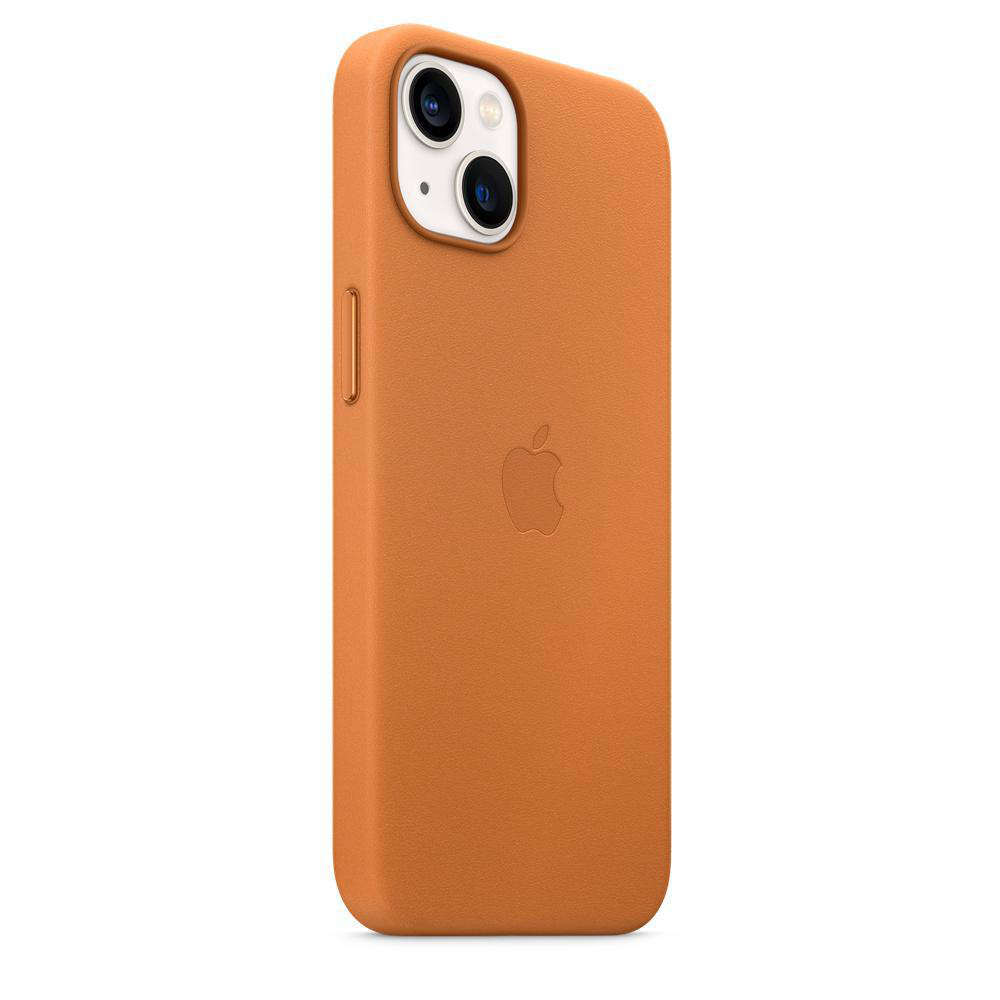 APPLE Leder Apple, Backcover, Case mit MagSafe, iPhone Goldbraun 13