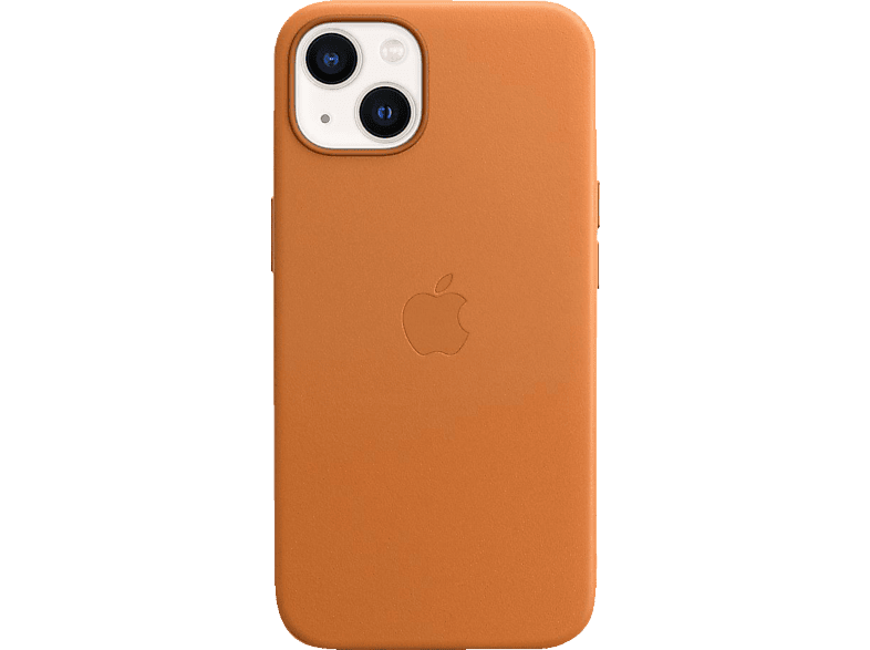 APPLE Leder Case 13, MagSafe, Backcover, mit Apple, iPhone Goldbraun