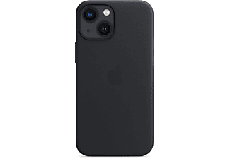 APPLE Leder Case mit MagSafe, Backcover, Apple, iPhone 13 Mini, Mitternacht