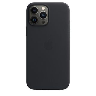 APPLE Leder Case mit MagSafe, Backcover, Apple, iPhone 13 Pro Max, Mitternacht