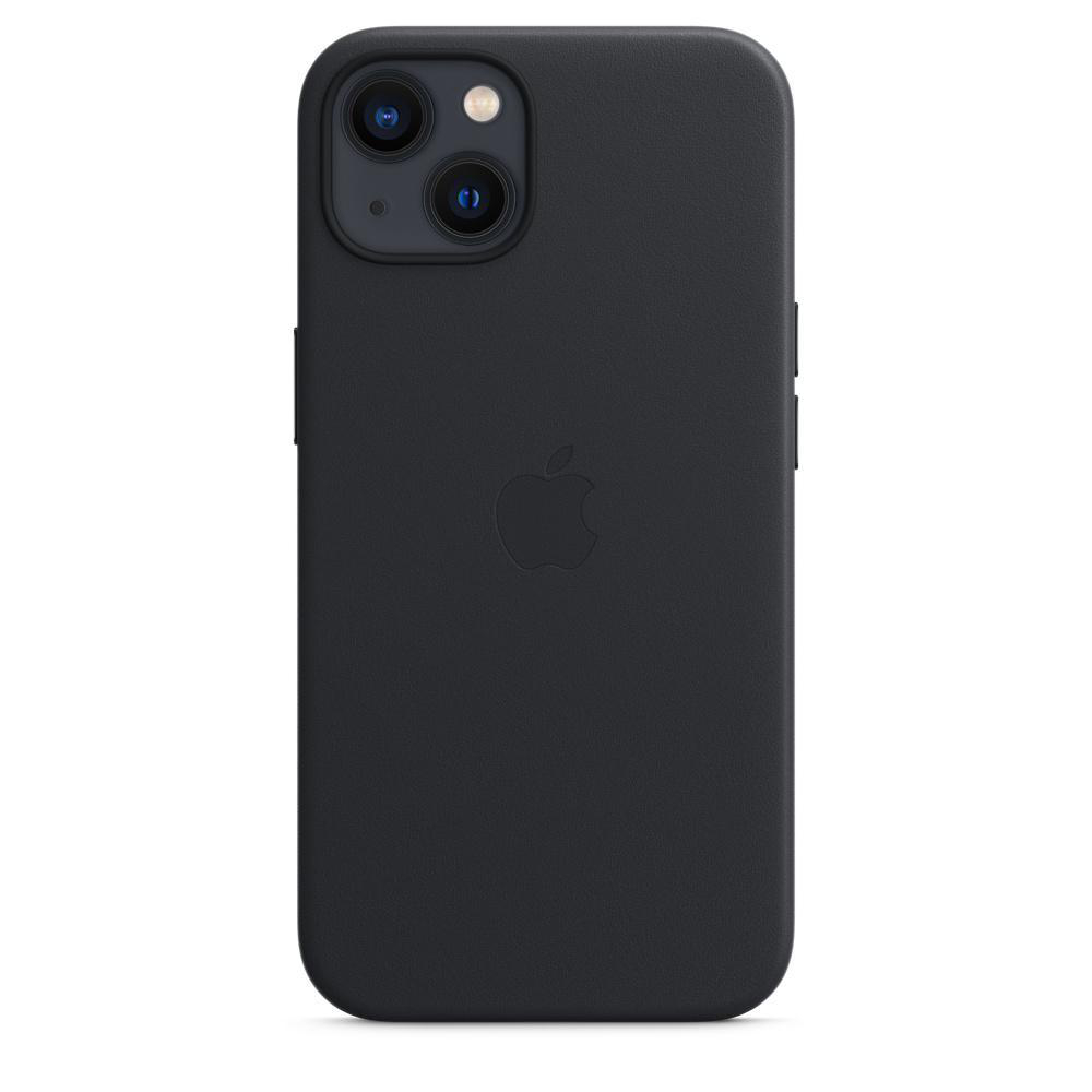 Apple, Backcover, Mitternacht 13, APPLE iPhone Case mit Leder MagSafe,