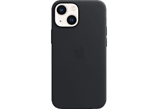 APPLE Leder Case mit MagSafe, Backcover, Apple, iPhone 13 Mini, Mitternacht