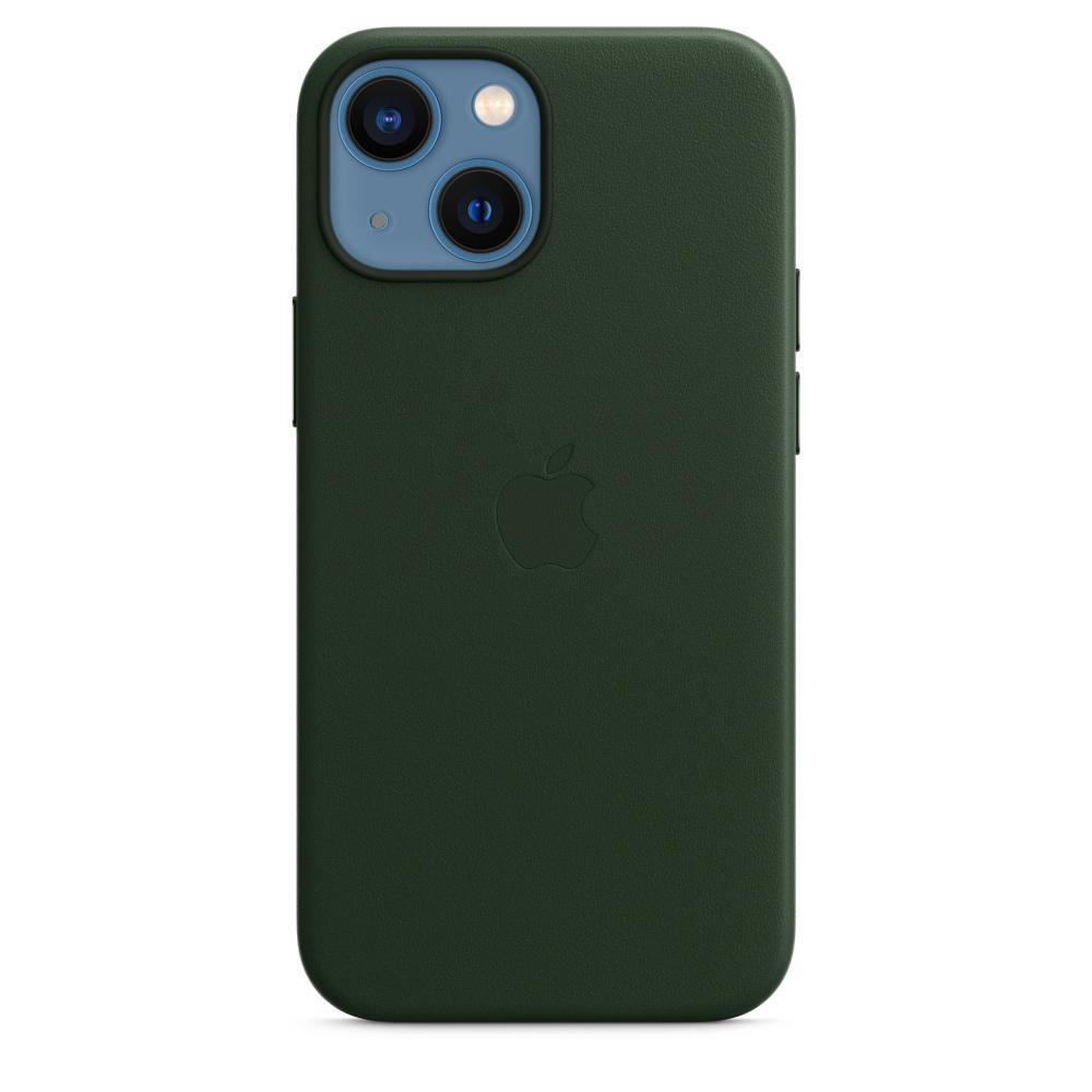 iPhone Leder Case Apple, Mini, 13 mit Backcover, MagSafe, Schwarzgrün APPLE