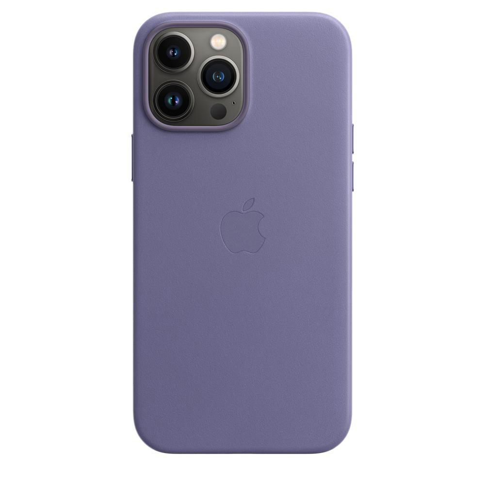 APPLE Leder Case mit MagSafe, Pro iPhone Backcover, Max, Apple, Wisteria 13