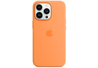 APPLE Silikon Case mit MagSafe, Backcover, Apple, iPhone 13 Pro, Gelborange