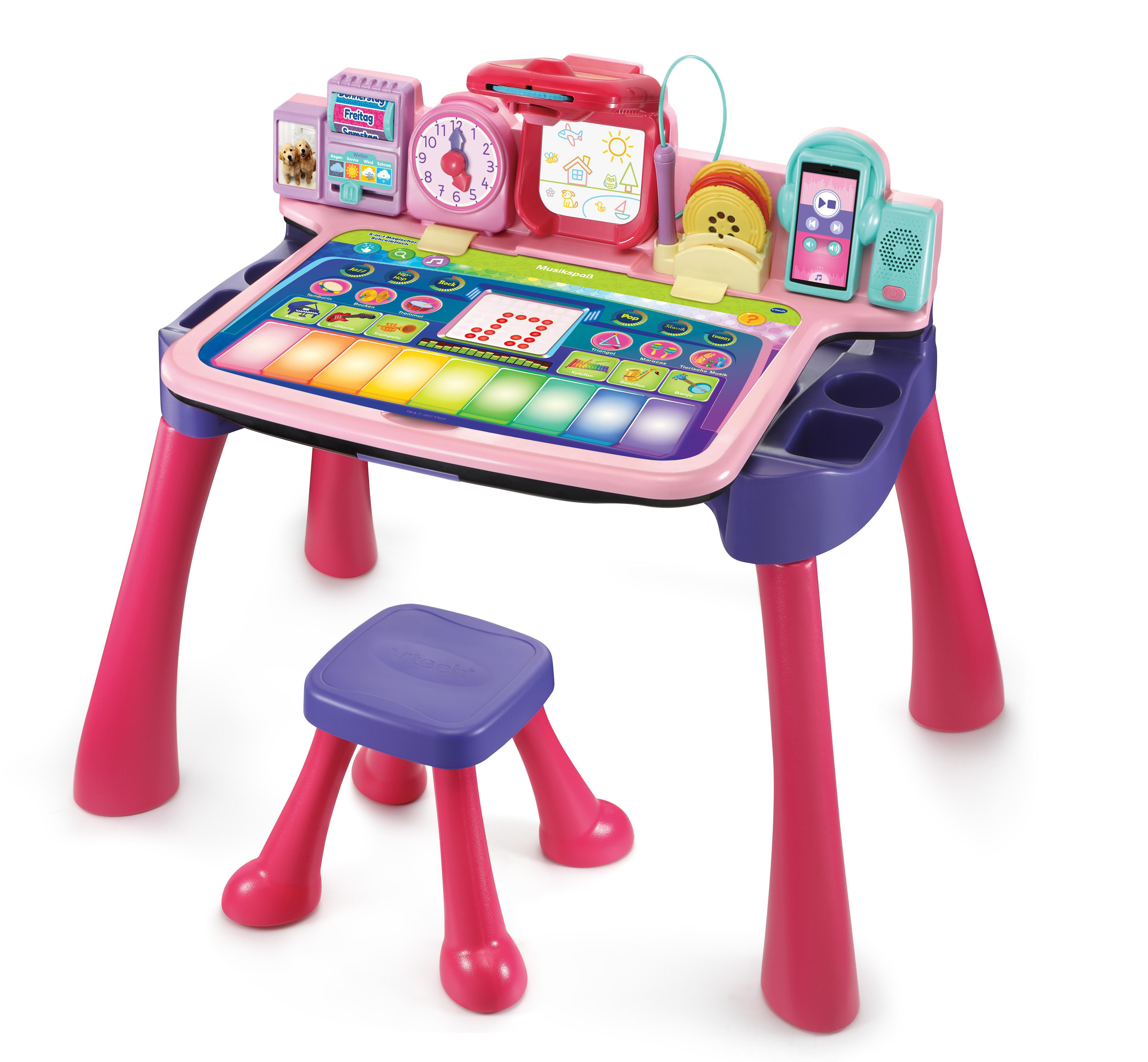 VTECH Pink Schreibtisch 5-in-1 Magischer Kinderspielzeug,
