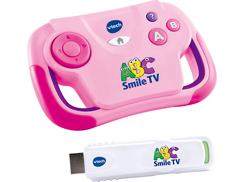 VTECH ABC Smile TV Lernkonsole, Pink | Spiel- & Lerncomputer