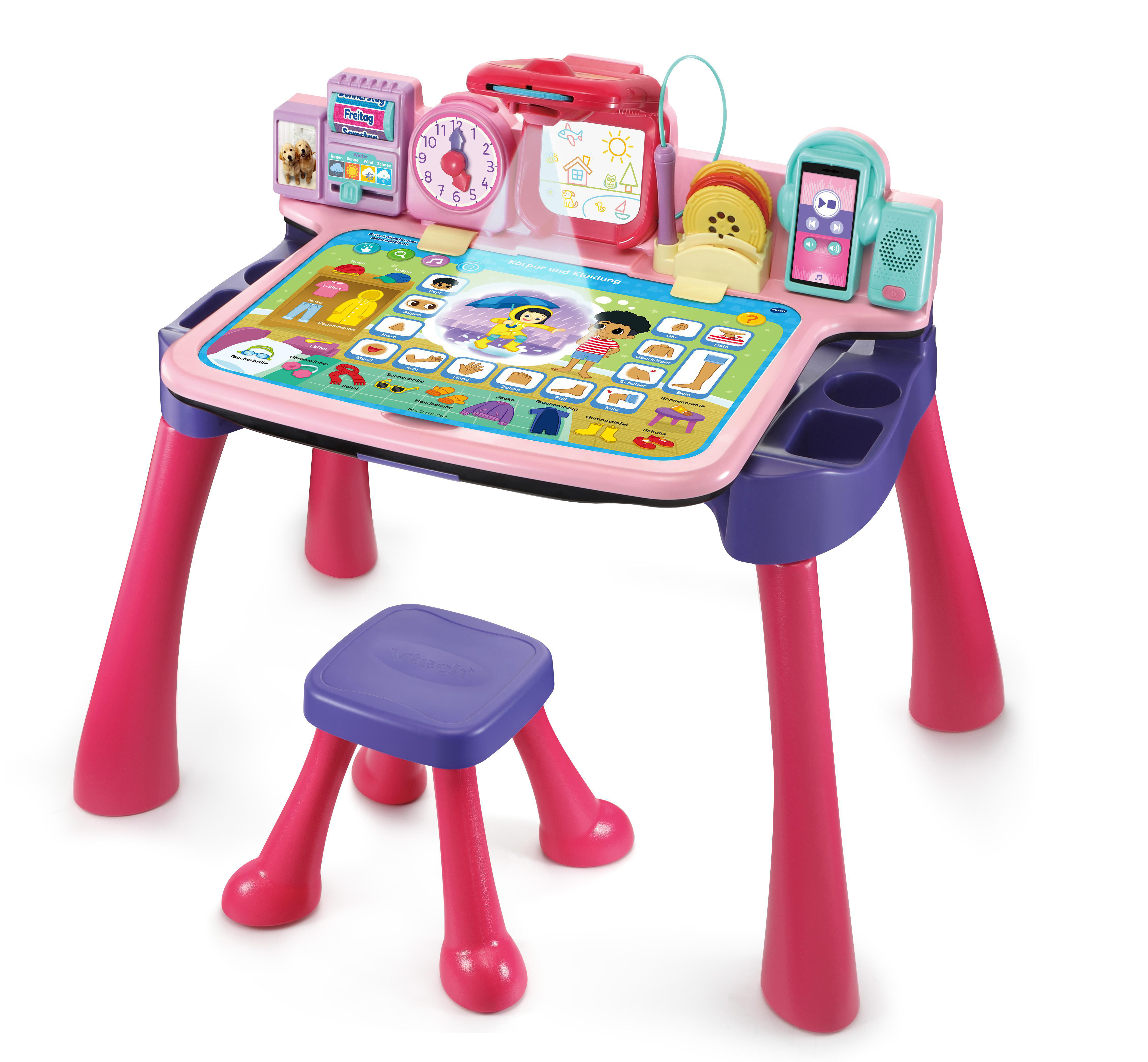 Schreibtisch 5-in-1 Kinderspielzeug, VTECH Pink Magischer