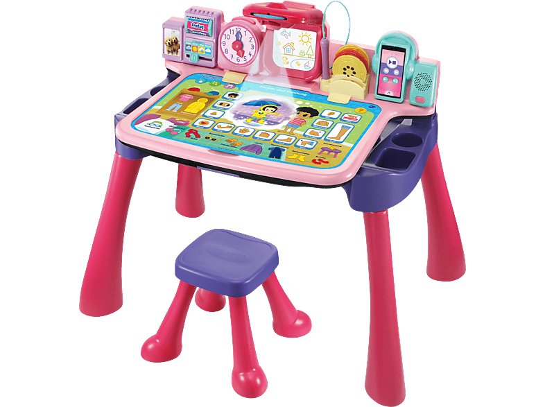 VTECH Pink Schreibtisch 5-in-1 Magischer Kinderspielzeug,