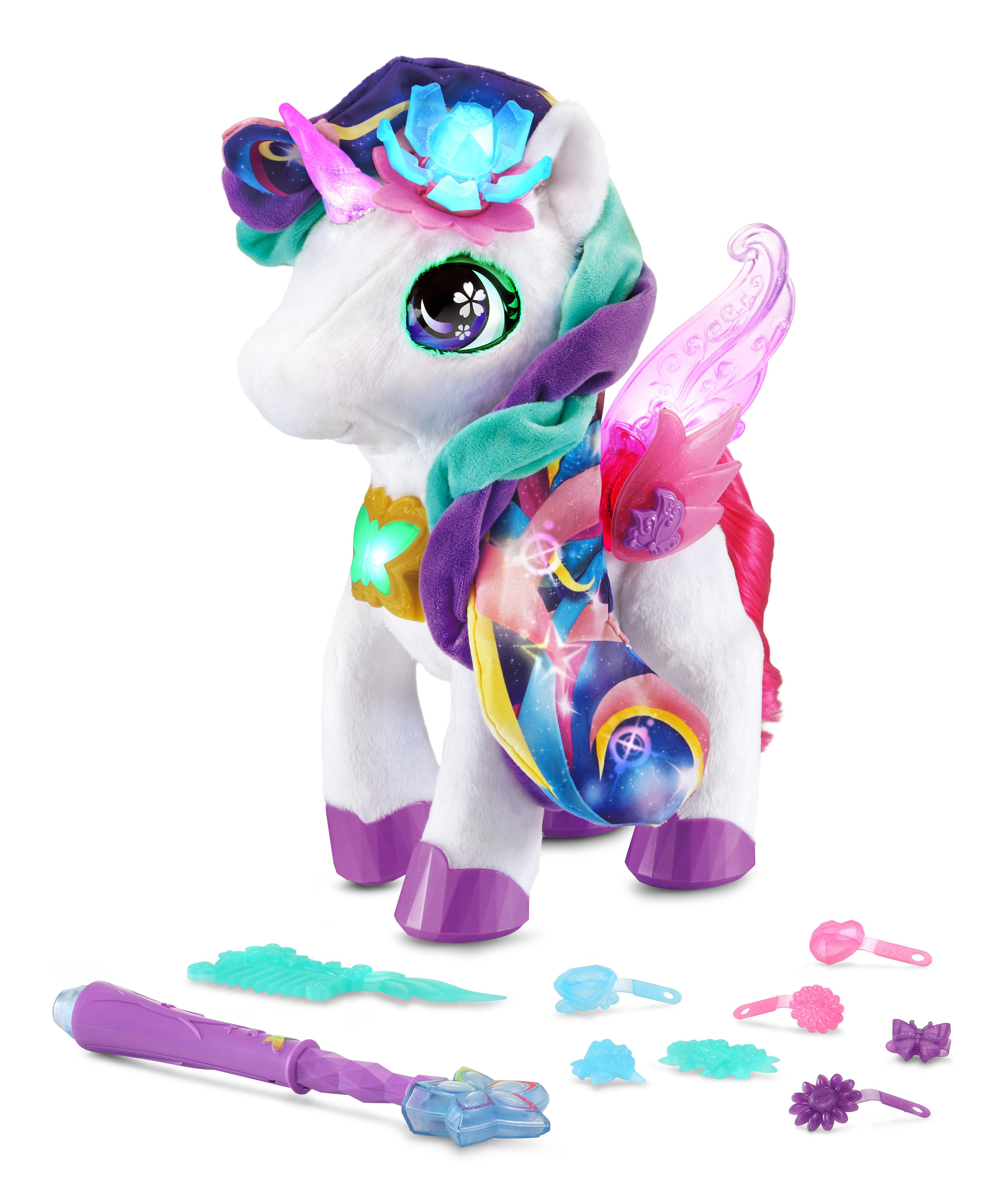 VTECH Styla, mein Blumenzauber-Einhorn Spielzeugtierchen, Mehrfarbig