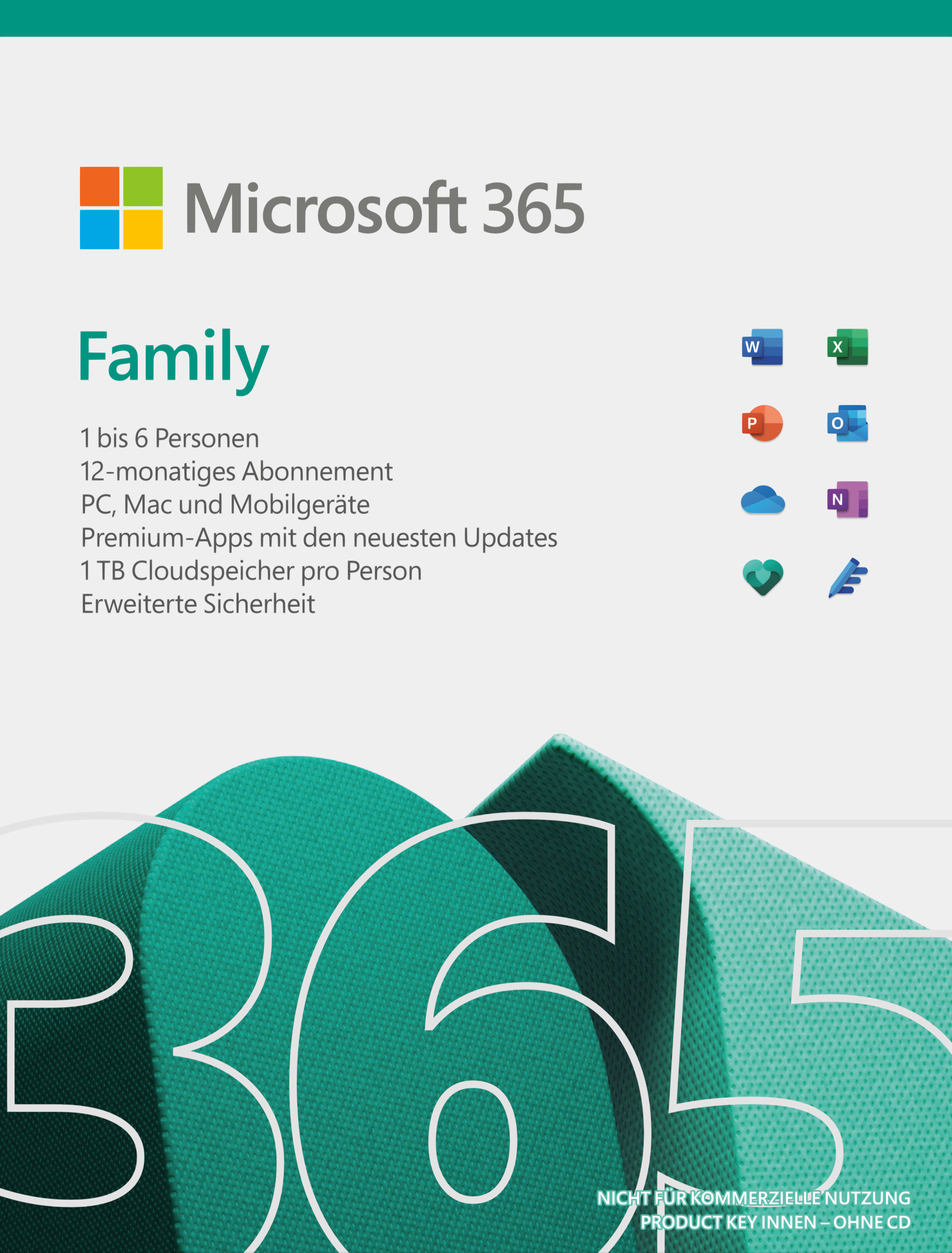 Microsoft 365 Family - PC/MAC - Allemand