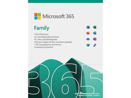 Microsoft 365 Family - PC/MAC - Deutsch