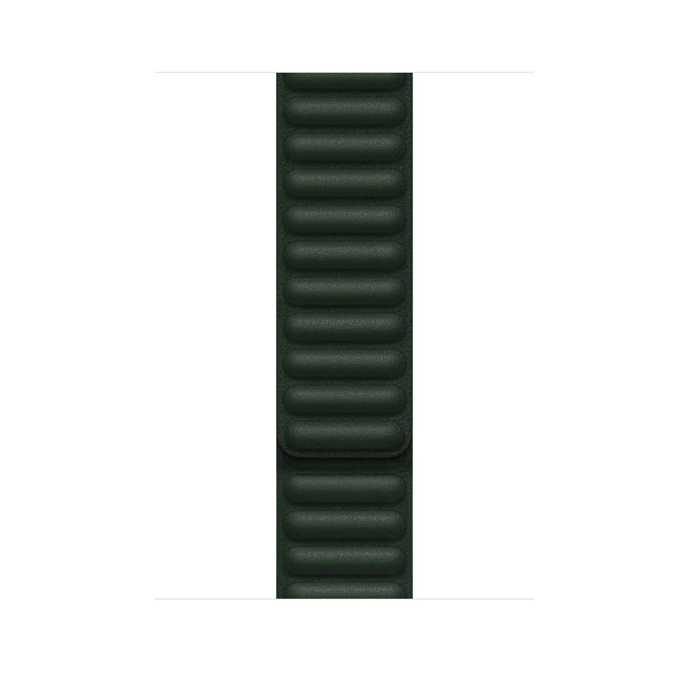 APPLE 45 mm Lederarmband Schwarzgrün Apple, Ersatzarmband, mit M/L, Endstück
