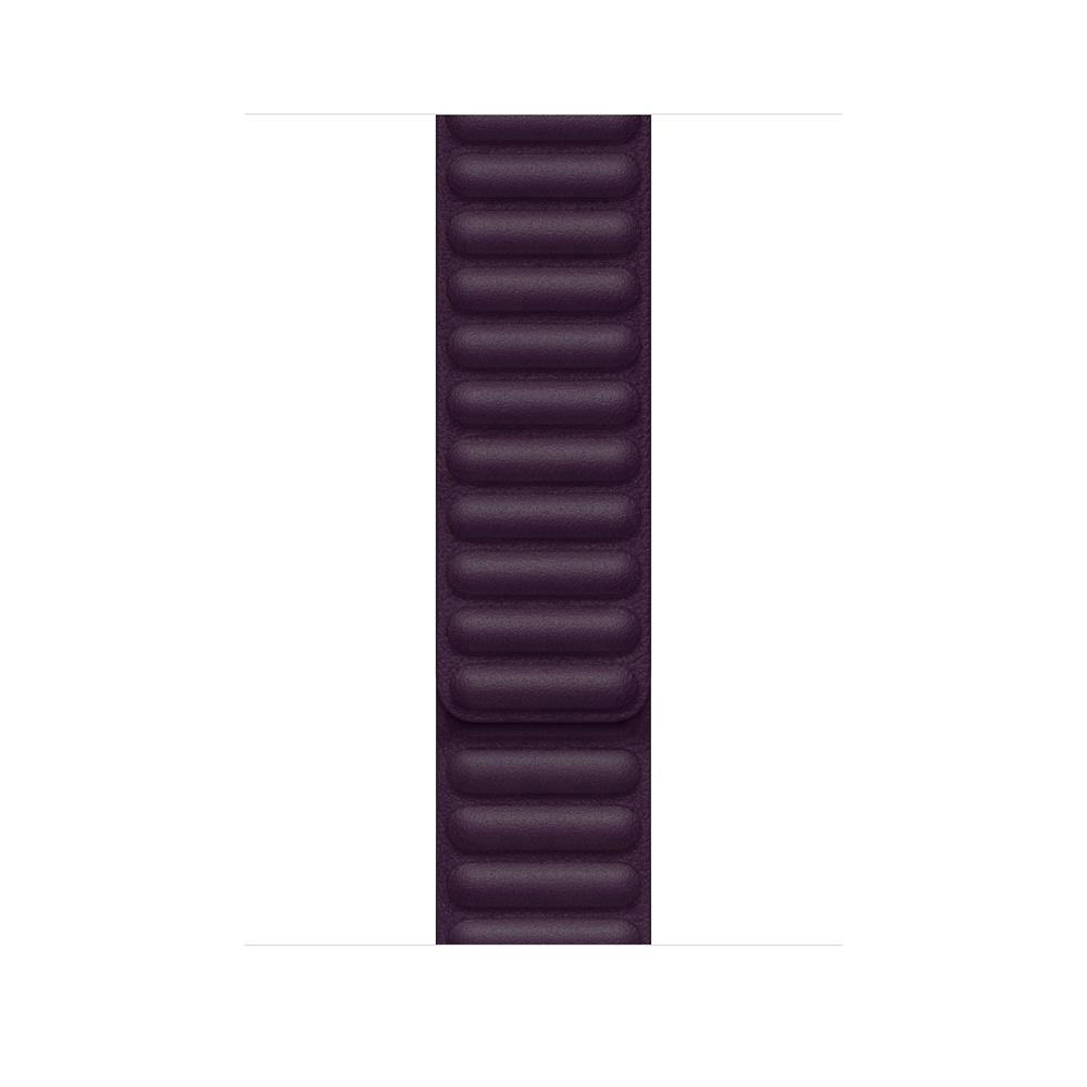 APPLE 45 mm Lederarmband mit Endstück S/M, Ersatzarmband, Dunkelkirsch