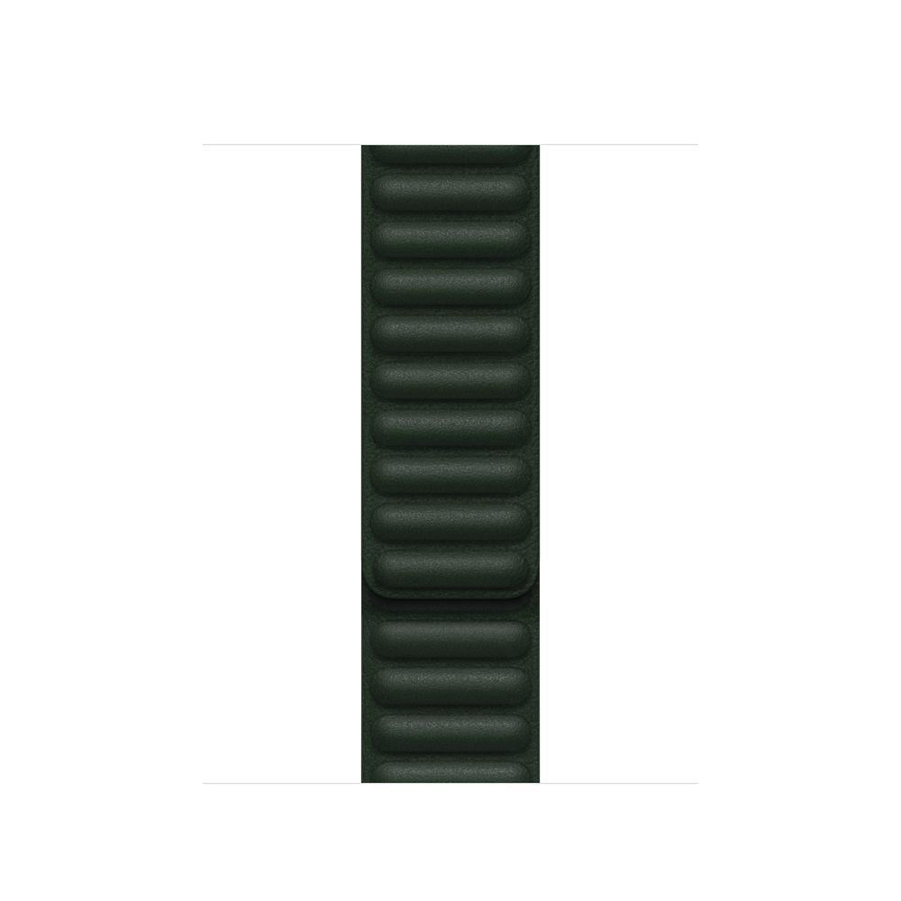 Lederarmband Schwarzgrün APPLE Ersatzarmband, 41 Apple, mit mm Endstück S/M,