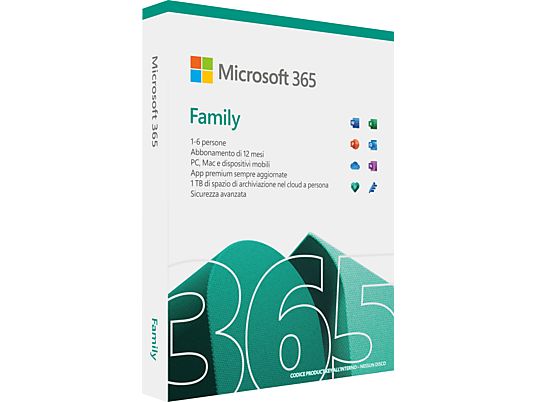 Microsoft 365 Family - PC/MAC - italien