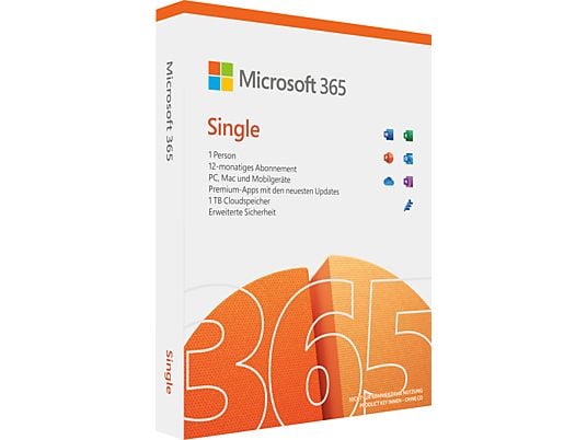 Microsoft 365 Single - PC/MAC - Allemand