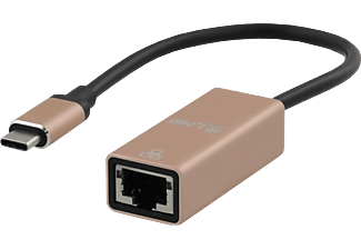 LMP 18940 - Adattatore da USB-C a RJ45 (Oro/Nero)