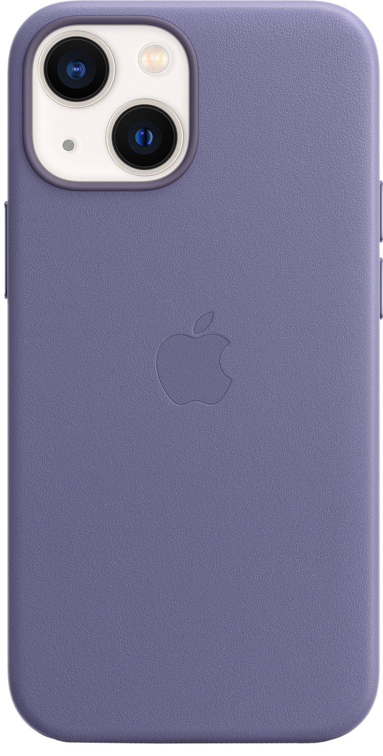 APPLE iPhone 13 mini Leren Case MagSafe Blauweregen