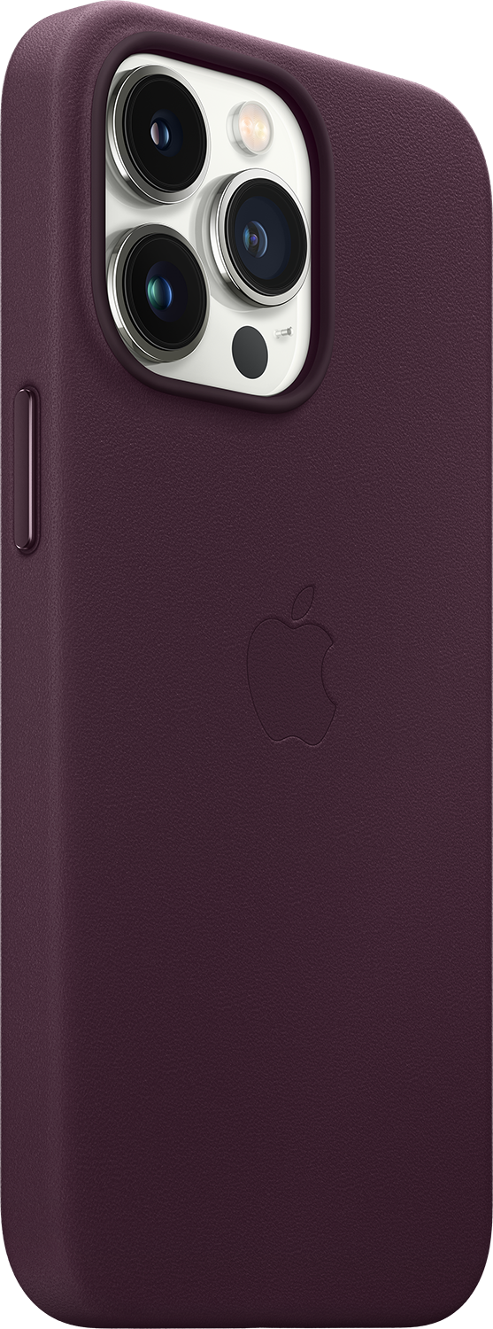 APPLE iPhone 13 Pro Leren Case MagSafe Donkere kers