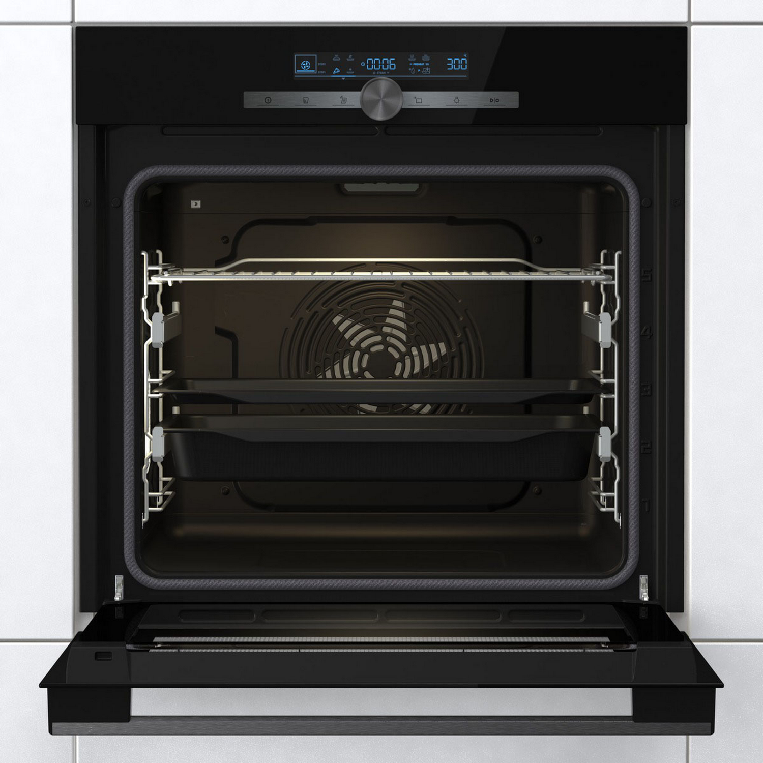 Horno - Hisense BSA65334PG, 77 l, Integrable, Pirolítico, 59.50 cm, Inox