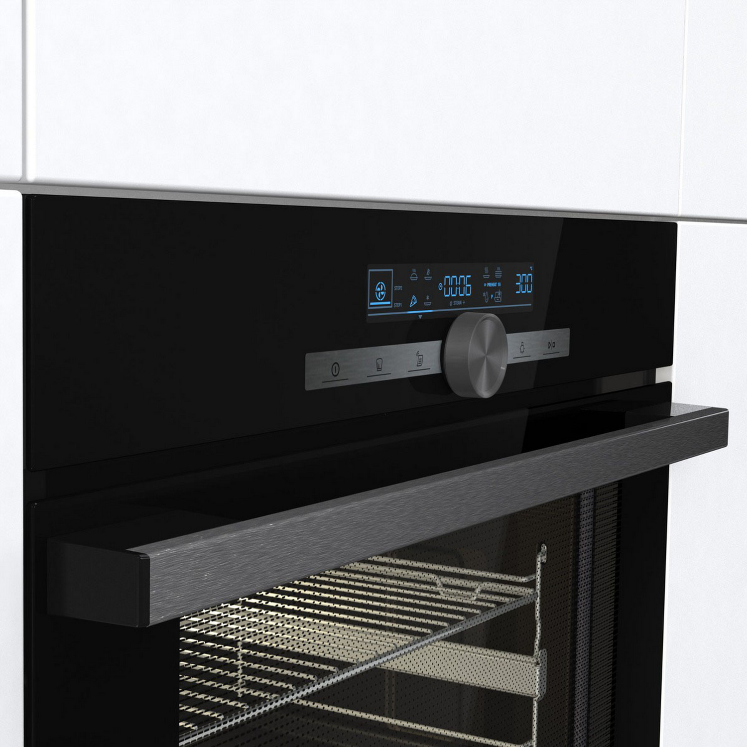 Horno - Hisense BSA65334PG, 77 l, Integrable, Pirolítico, 59.50 cm, Inox