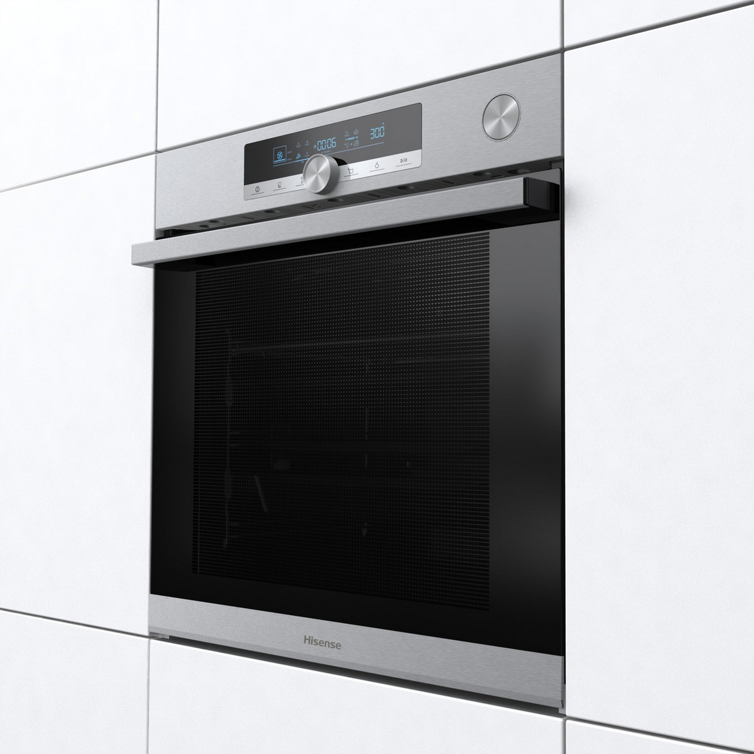 Horno - Hisense BSA66334AX, 77 l, Integrable, Eco Clean, 59.50 cm, Inox